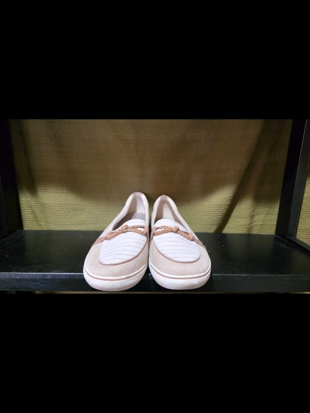 Grasshoppers Women's Light Beige Braided Slip-On Loafers